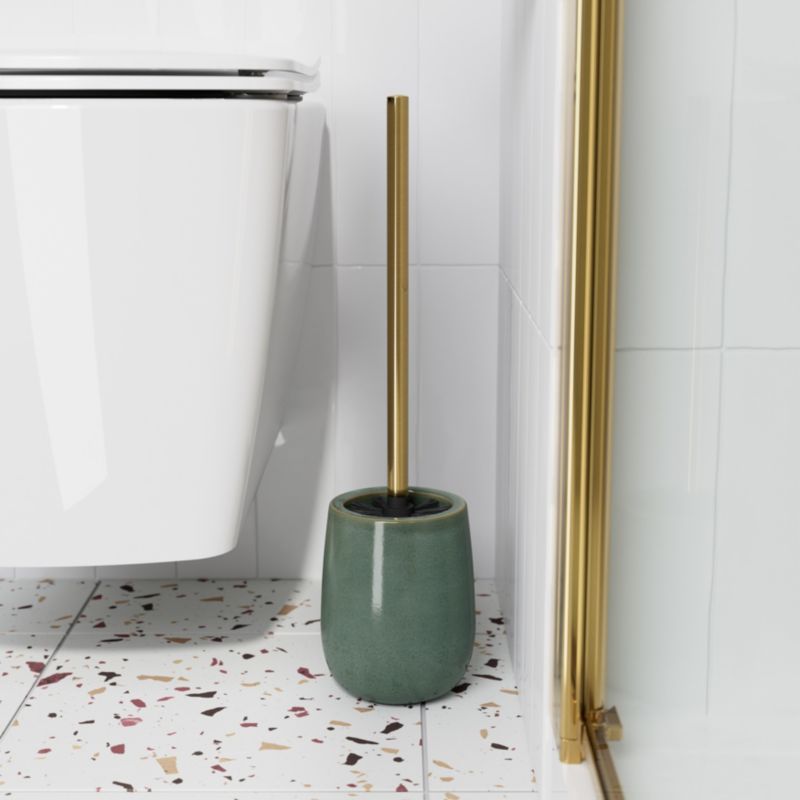 Szczotka do WC GoodHome Boann zielona