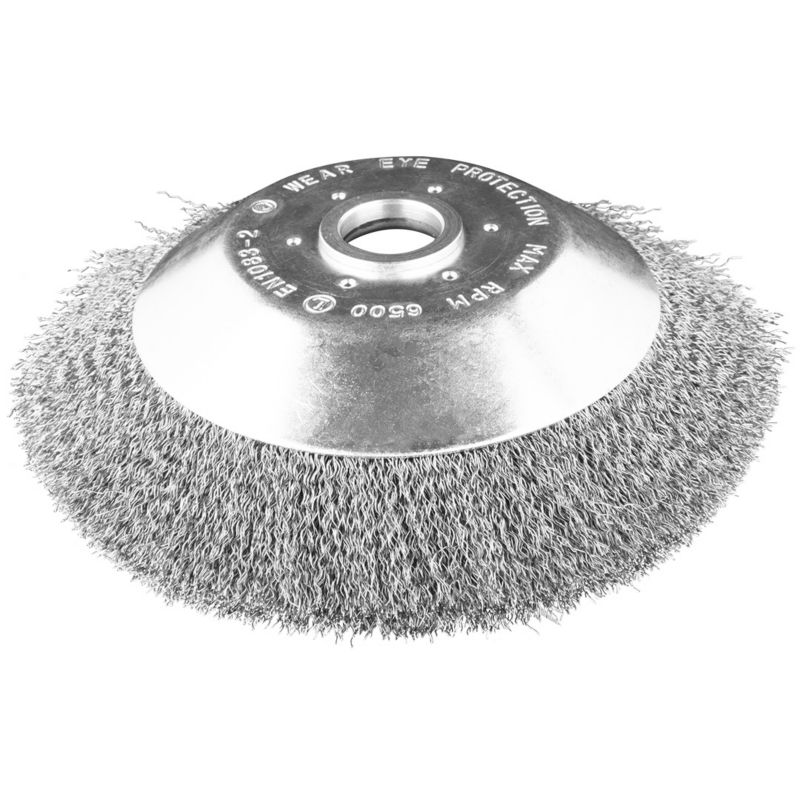 Szczotka druciana GRAPHITE do kosy spalinowej 200 x 25,4 mm, miękka, druty falowane 1 szt