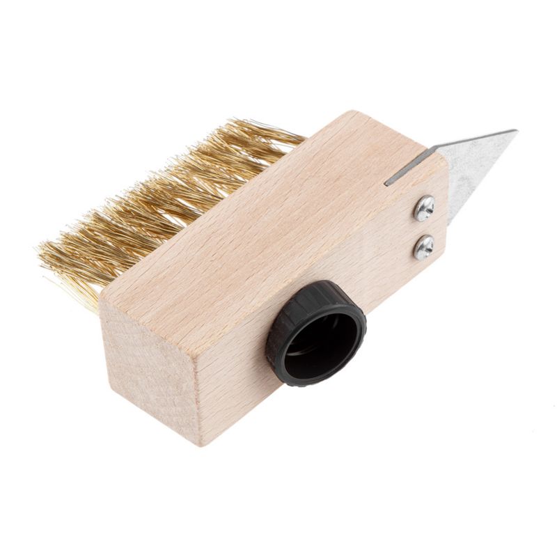 Szczotka druciana NEO TOOLS do kostki brukowej ze skrobakiem 1 szt