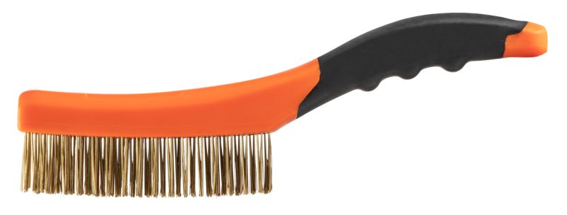 Szczotka druciana Neo Tools drut mosiężny 4 x 16