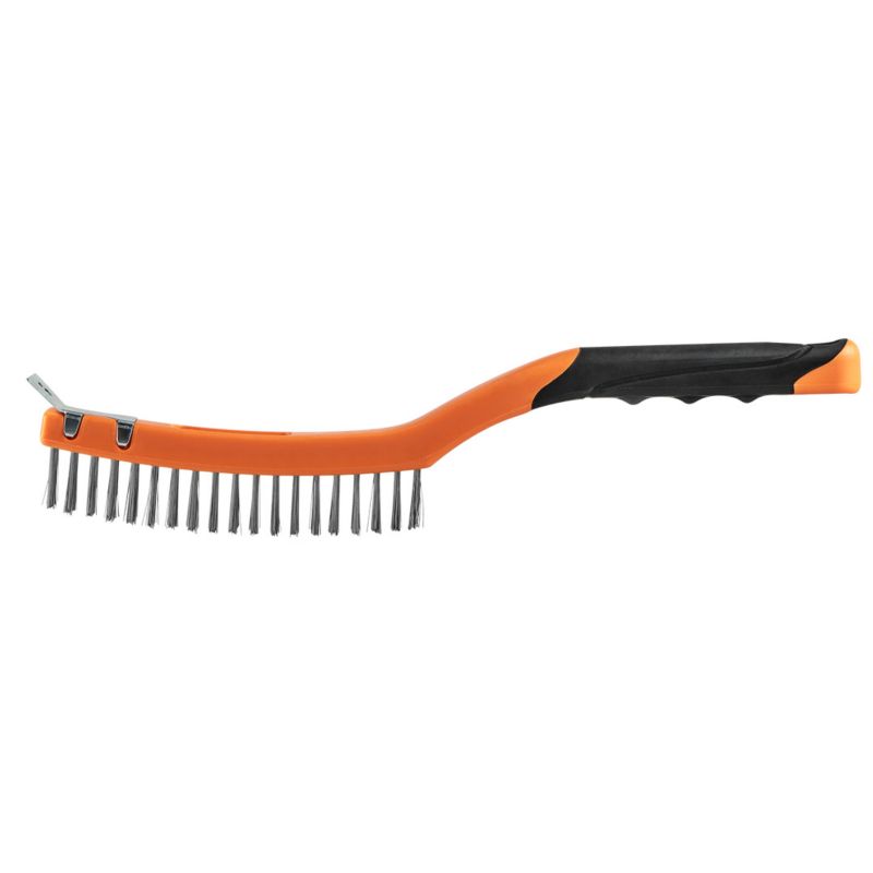 Szczotka druciana NEO TOOLS drut stalowy, 3x19 rzędów, ze skrobakiem 1 szt