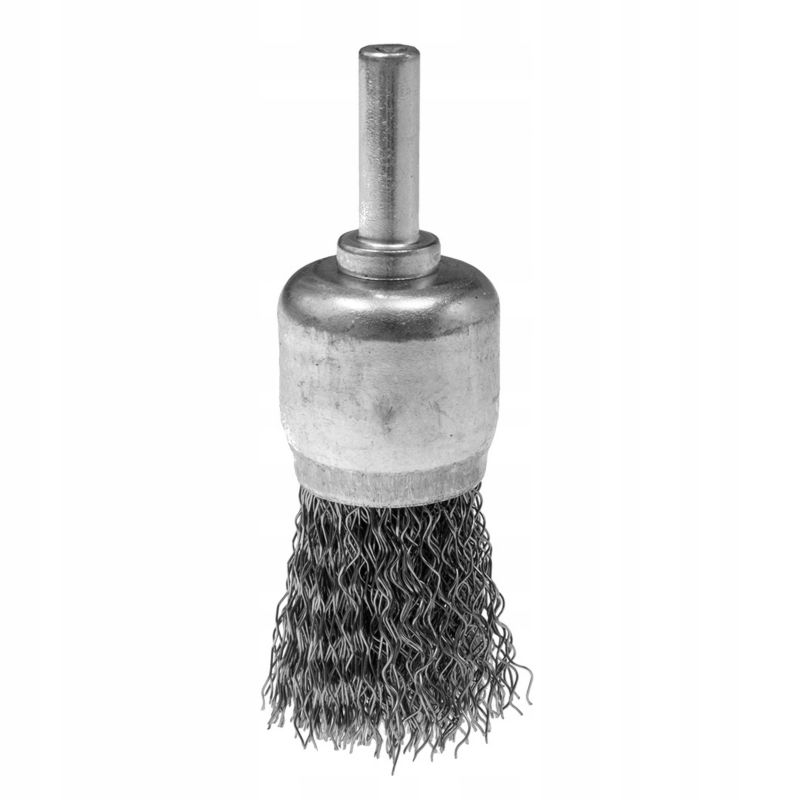 Szczotka druciana pędzelkowa GRAPHITE 24 mm, drut karbowany, stalowy, z trzpieniem 6 mm 1 szt