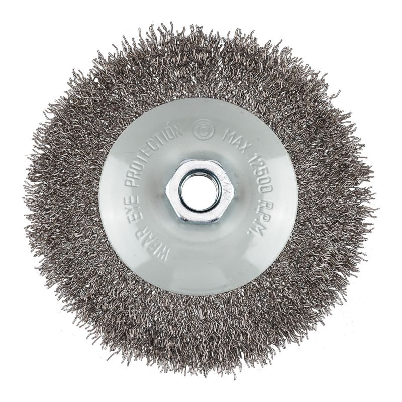 Szczotka druciana tarczowa GRAPHITE 125 mm, drut karbowany, stalowy, M14 1 szt