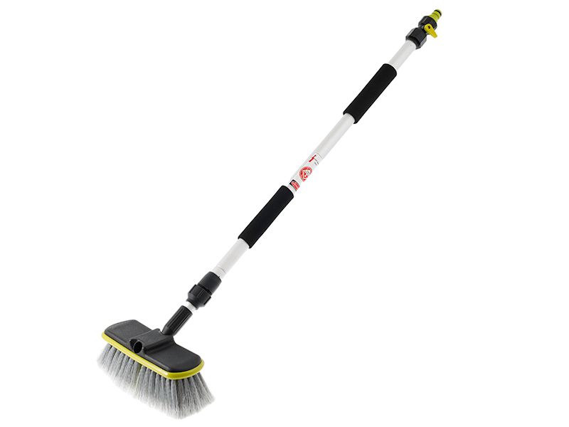 Szczotka przepływowa 20 cm / 8"z teleskopowym kijem 80 do 130 cm, 1szt.