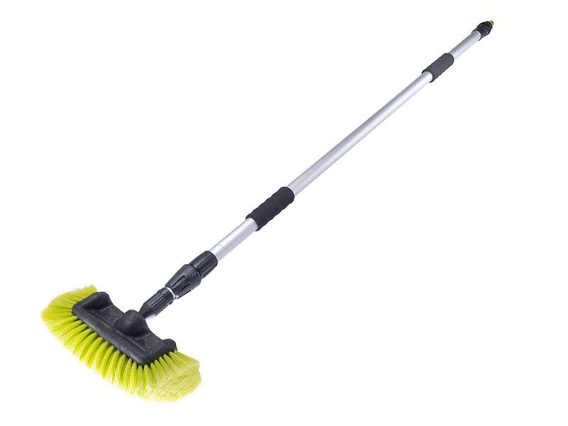 Szczotka przepływowa 30 cm / 12" z teleskopowym kijem 163 - 300 cm z zaworem, 1szt.