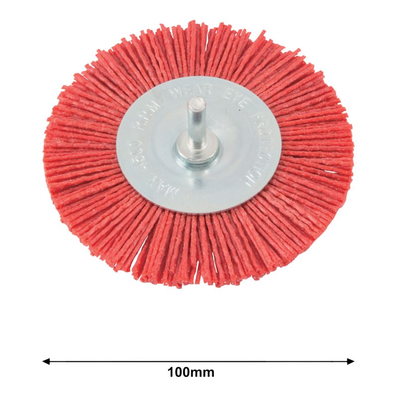 Szczotka tarczowa Mac Allister z trzpieniem 100 mm nylon