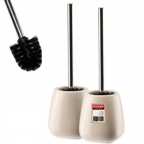 Szczotka Wc KADAX 2x Do Toalety Ceramiczna Beżowa 2 szt.