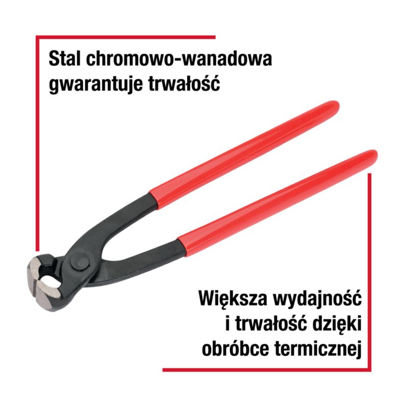 Szczypce czołowe Forge Steel 250 mm