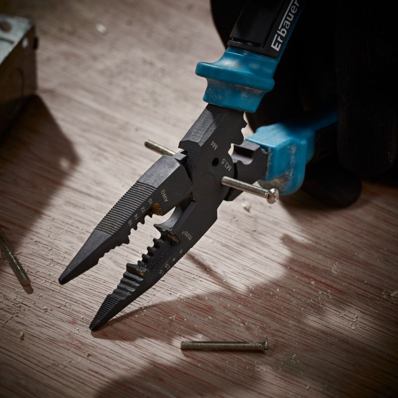 Szczypce długie do kabli Erbauer 210 mm