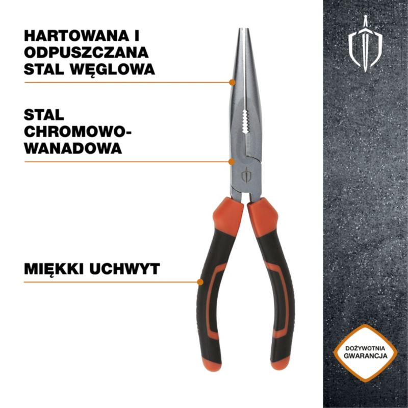 Szczypce długie Magnusson 200 mm