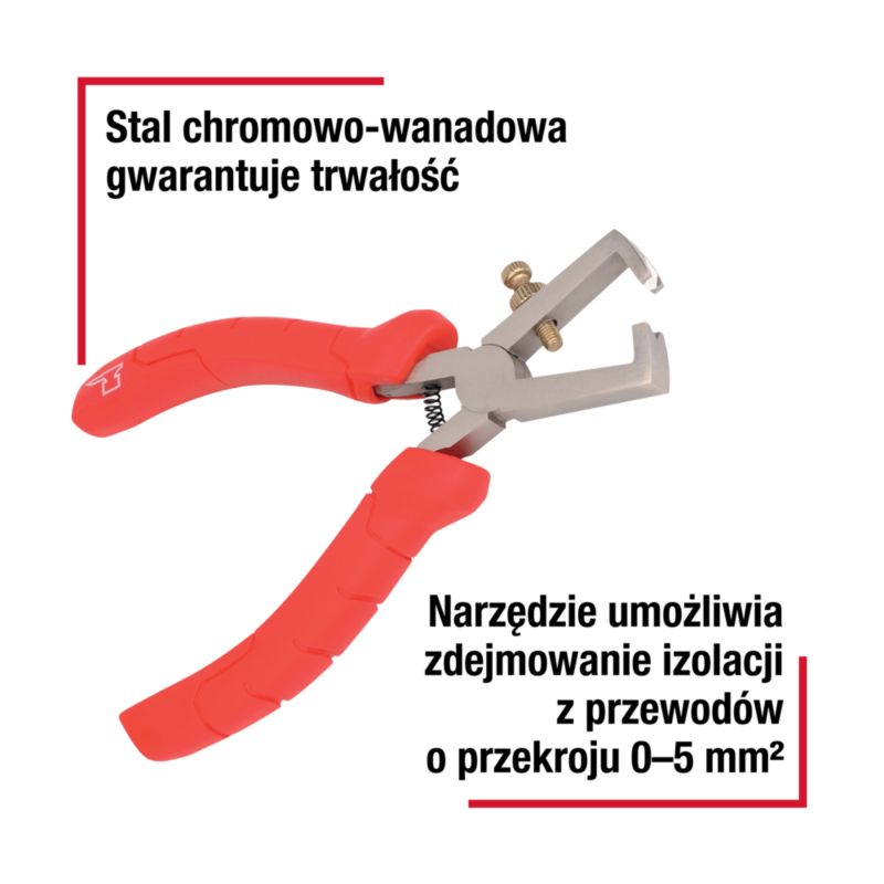 Szczypce do ściągania izolacji Forge Steel 160 mm