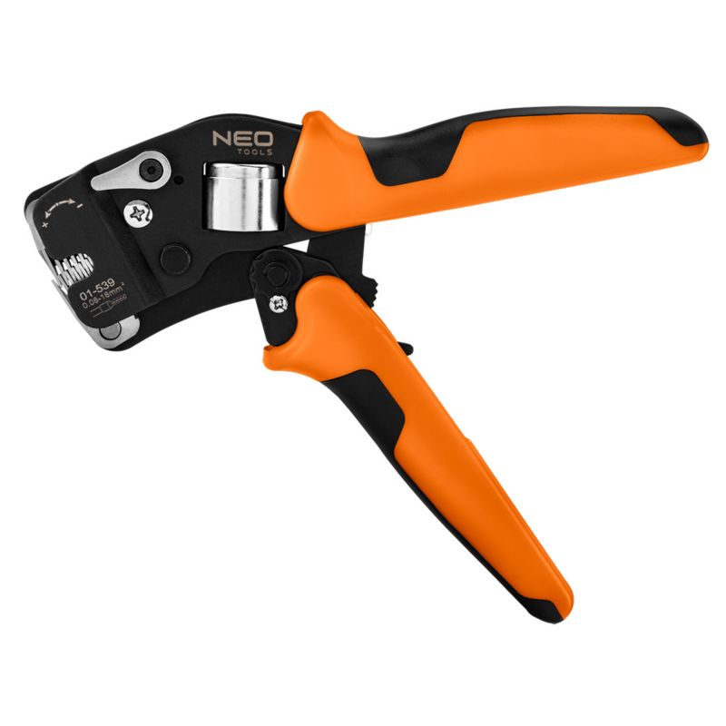 Szczypce do zaciskania końcówek tulejkowych NEO TOOLS CRV 230mm, samonastawne 0.08 -16 mm2, AWG 26-5 1 szt