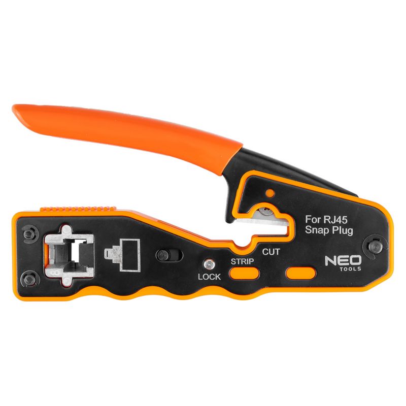 Szczypce NEO TOOLS do zaciskania wtyków przelotowych  RJ45 1 szt
