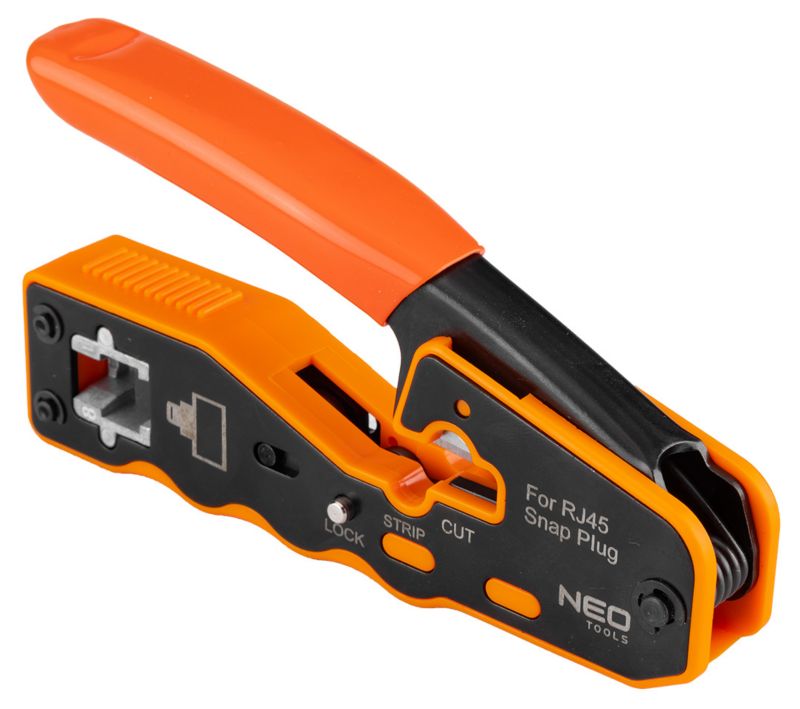 Szczypce NEO TOOLS do zaciskania wtyków przelotowych  RJ45 1 szt
