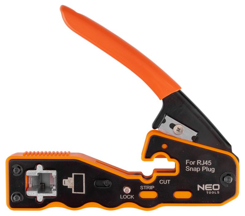 Szczypce NEO TOOLS do zaciskania wtyków przelotowych  RJ45 1 szt