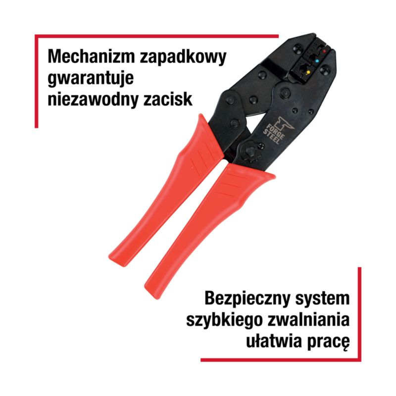 Szczypce zaciskowe Forge Steel 220 mm zapadkowe