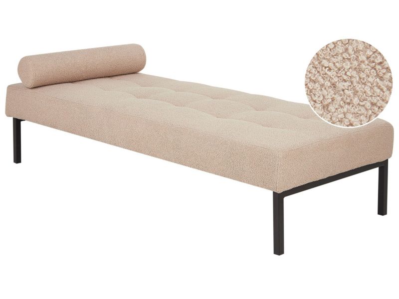 Szezlong boucle beżowy Chinon 1 szt.