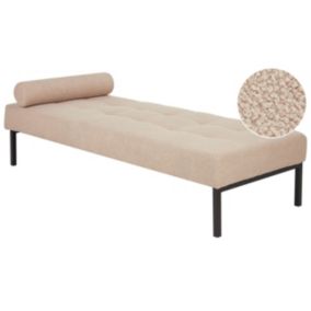 Szezlong boucle beżowy Chinon 1 szt.