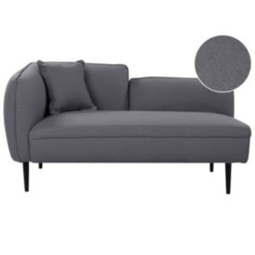 Szezlong boucle lewostronny ciemnoszary Chevannes 1 szt.