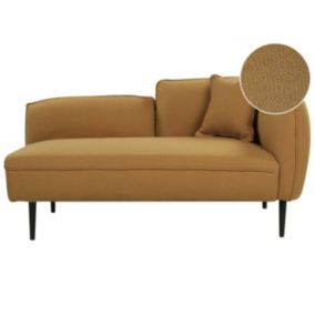 Szezlong boucle prawostronny musztardowy Chevannes 1 szt.