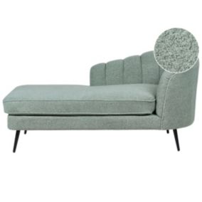 Szezlong boucle prawostronny zielony Allier 1 szt.