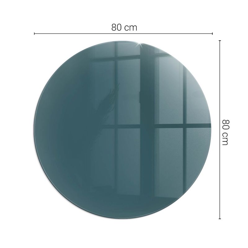 Szkło Hartowane pod Kominek/Piec Tulup fi80 cm Szyba Ochronna Okrągła Morski 1 szt.