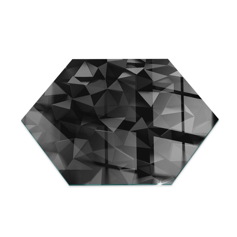 Szkło Hartowane pod Kominek/Piec Tulup h40 cm Szyba Ochronna Trójwymiarowa geometeria 1 szt.
