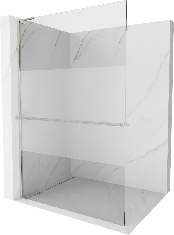 Szklana Ścianka prysznicowa Mexen Kioto+ L szron/transparent 110x200 cm 1 szt.