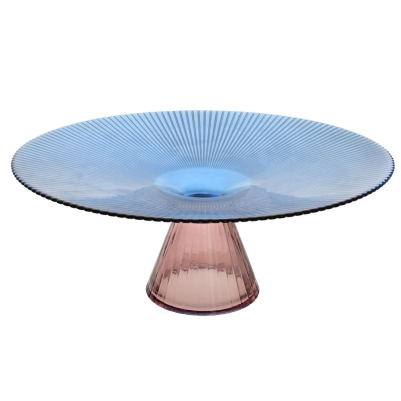Szklana patera Mondex DAZ Glass 32x13 niebieska 1 szt.