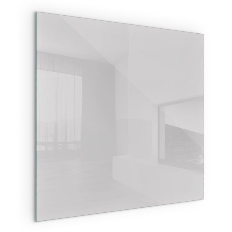 Szklana Podkładka Pod Kominek Kwadrat Wallfluent 50x50 cm Stonowany szary 1 szt.