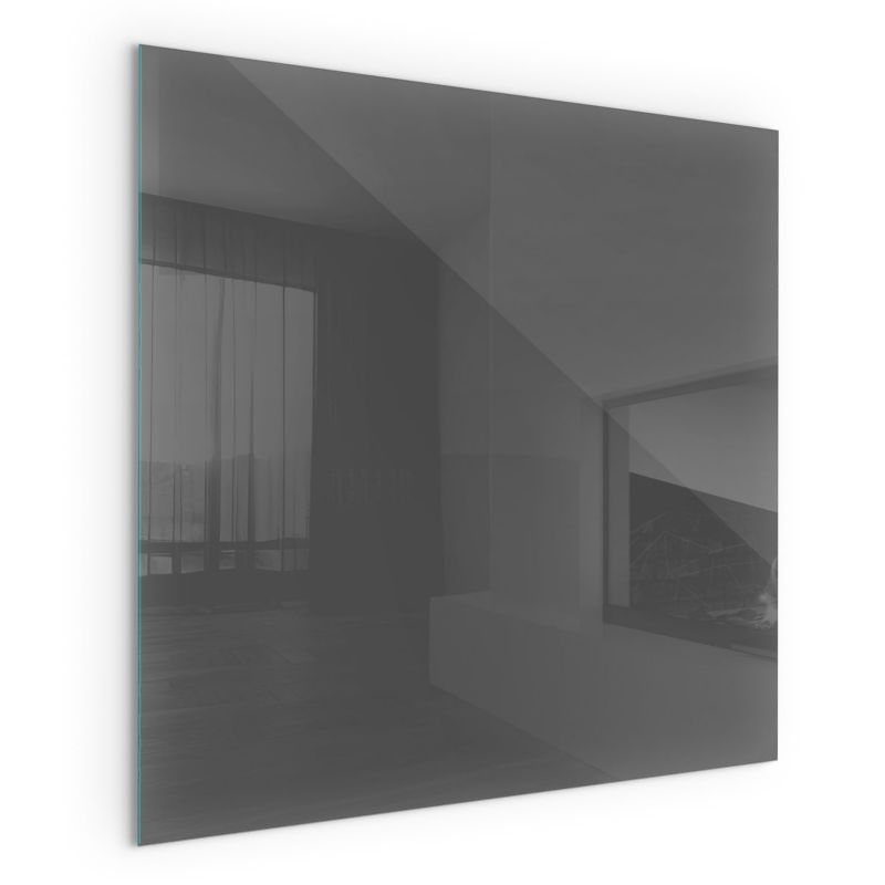 Szklana Podkładka Pod Kominek Kwadrat Wallfluent 50x50 cm Szaro-brązowy ton 1 szt.