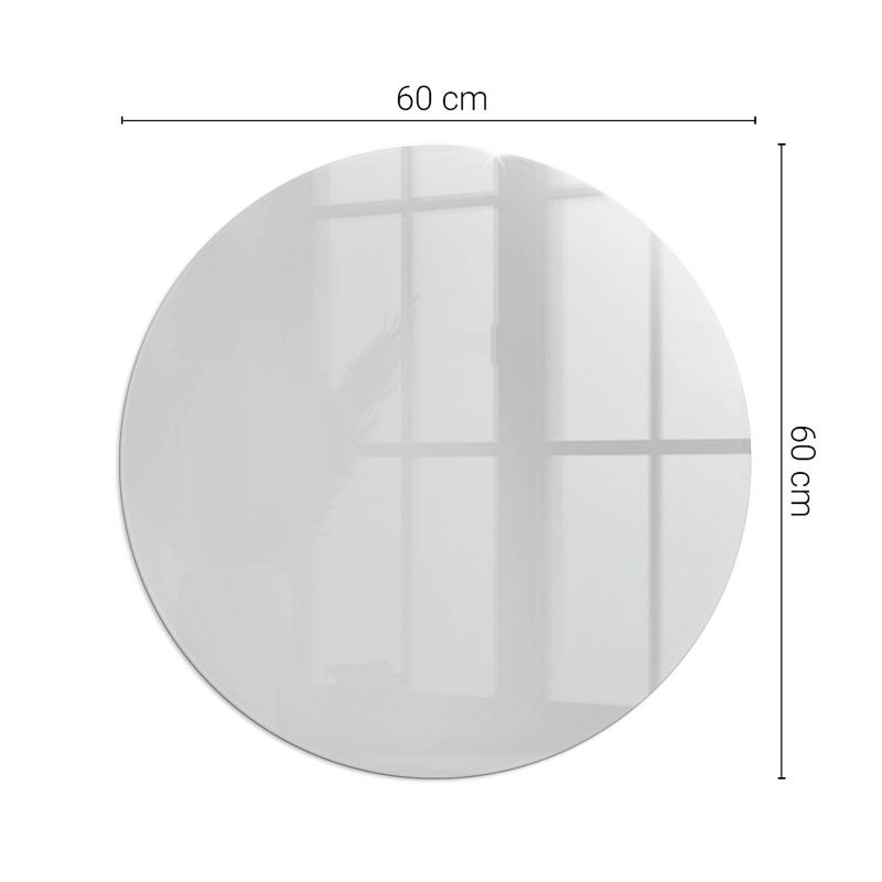 Szklana Podkładka Pod Kominek Okrąg Wallfluent Fi60 cm Stonowany szary 1 szt.