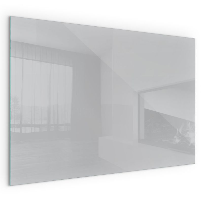 Szklana Podkładka Pod Kominek Prostokąt Wallfluent 120x80 cm Jasnoszary odcień 1 szt.