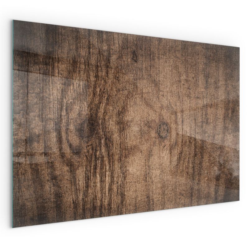 Szklana Podkładka Pod Kominek Prostokąt Wallfluent 120x80 cm Rysunek naturalnych słojów drewna 1 szt.