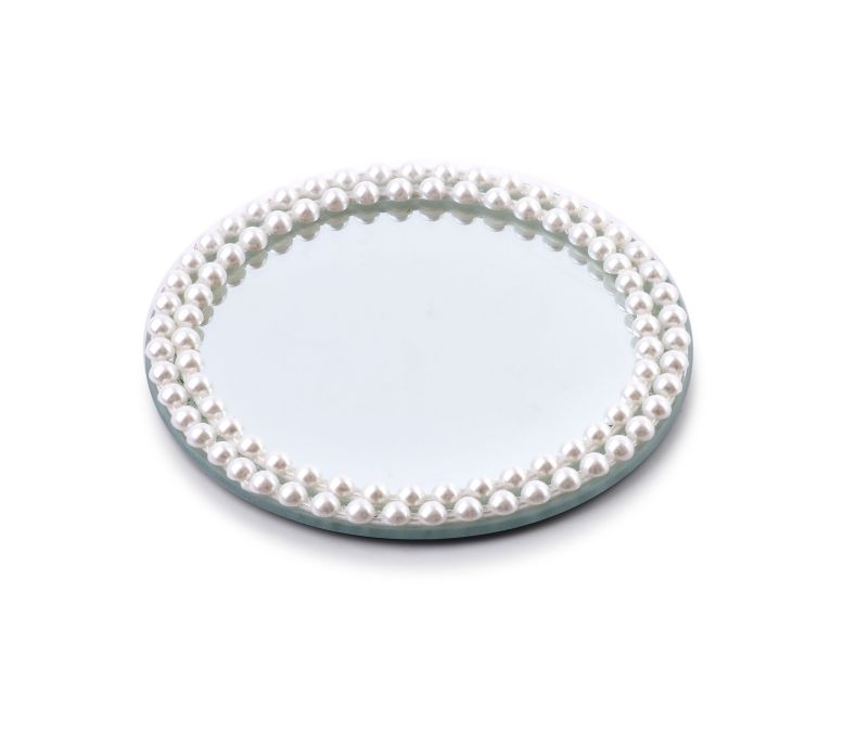 Szklana Podstawka Mondex Margot Pearl 15x1 cm perłowy 1szt