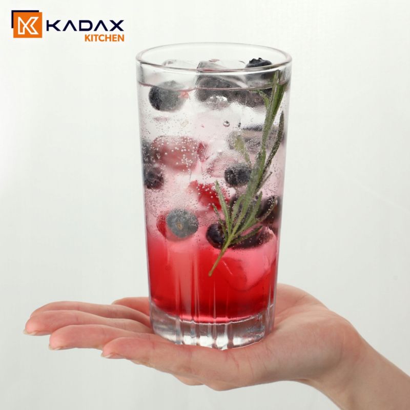 Szklanka KADAX 340ml Do Napojów Drinków Wody Soku Wysoka 1 szt.