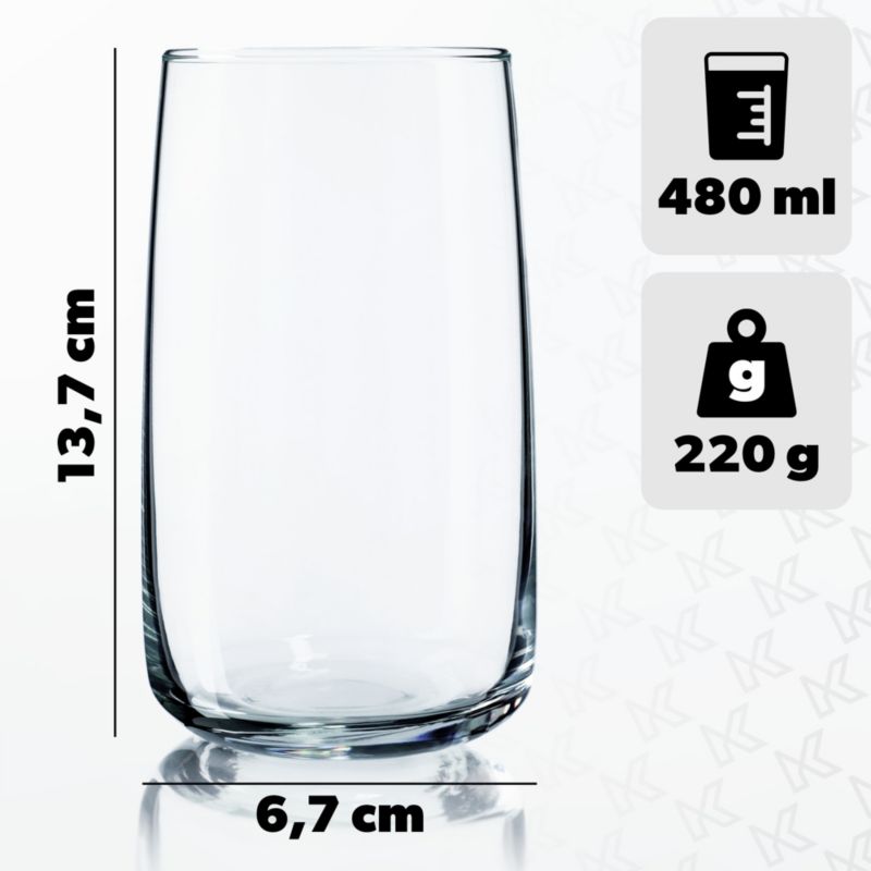 Szklanka KADAX Do Drinków Soków Na Napoje 480ml 1 szt.