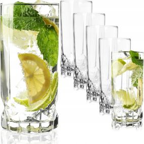 Szklanka KADAX Do Napojów Drinków Literatka  325ml 6 szt.