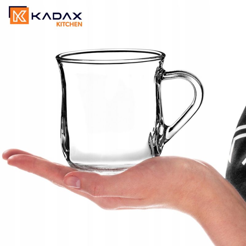Szklanka KADAX Kubek 320ml Do Kawy Herbaty Soku Z Uchem 1 szt.
