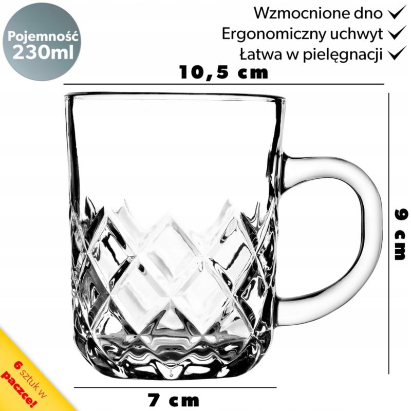 Szklanka KADAX Kubek Do Herbaty Kawy Soku 230ml 1szt