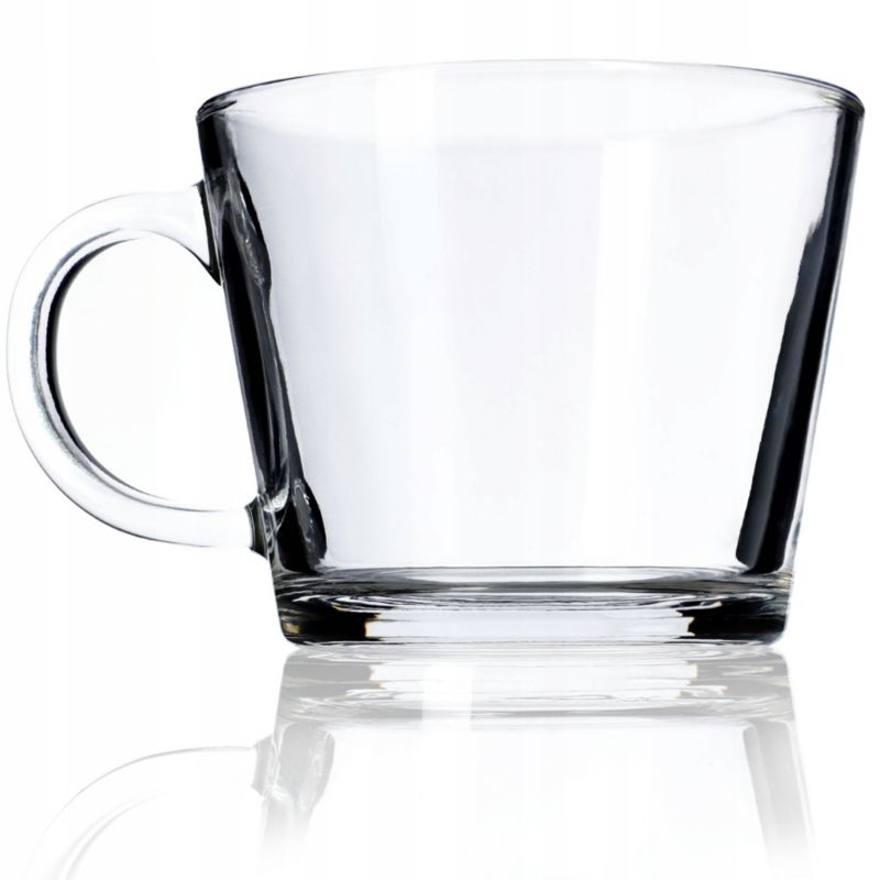 Szklanka KADAX Z Uchem Do Herbaty Soku Napoju 380ml 1szt