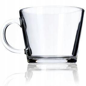 Szklanka KADAX Z Uchem Do Herbaty Soku Napoju 380ml 1szt