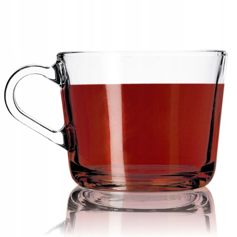 Szklanka KADAX Z Uchem Kubek Filiżanka Zestaw 270 ml 6szt