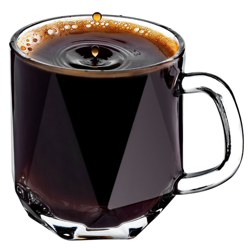 Szklanki KADAX Do Kawy Herbaty 300ml Napojów Szklanka Z Uchem Zestaw Szklanek 6 szt.