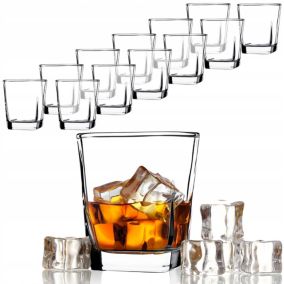 Szklanki KADAX Do Whisky Drinków Napojów Soku 250ml 12 szt.