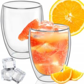 Szklanki z podwójnym dnem Springos na kawę herbatę 350ml termiczne 2 szt.