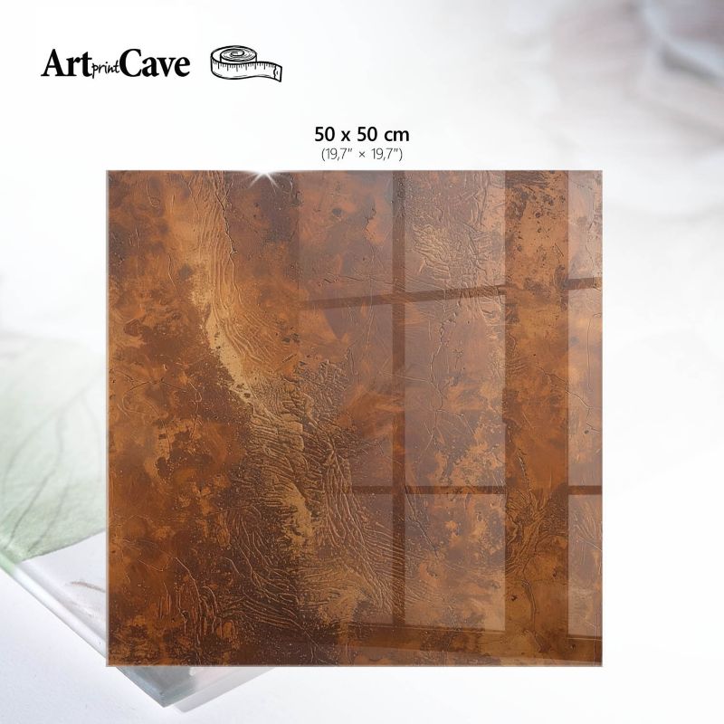 Szklany Blat ArtPrintCave 60x60 cm Tekstura ziemi - Blat na Stół z Nadrukiem Dekoracyjnym 1 szt.