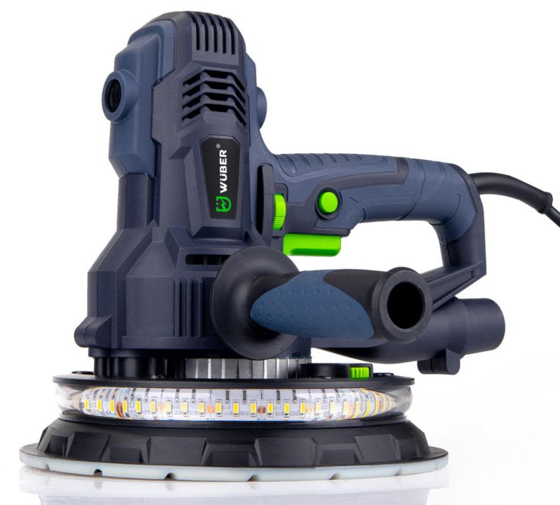 Szlifierka do gipsu WUBER 800 W 180 mm z podświetleniem LED 1 kpl.