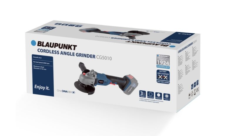 Szlifierka kątowa Blaupunkt 18V 125mm CG5010 1 szt.