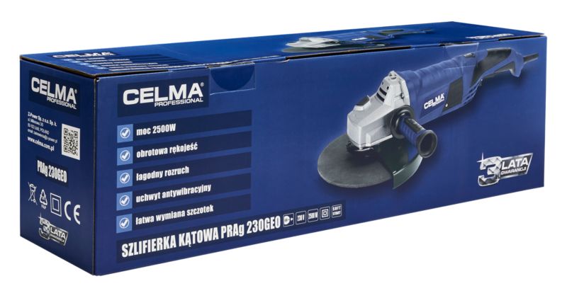 Szlifierka kątowa CELMA Professional PRAg 230GEO 230mm 2500W 1 szt.